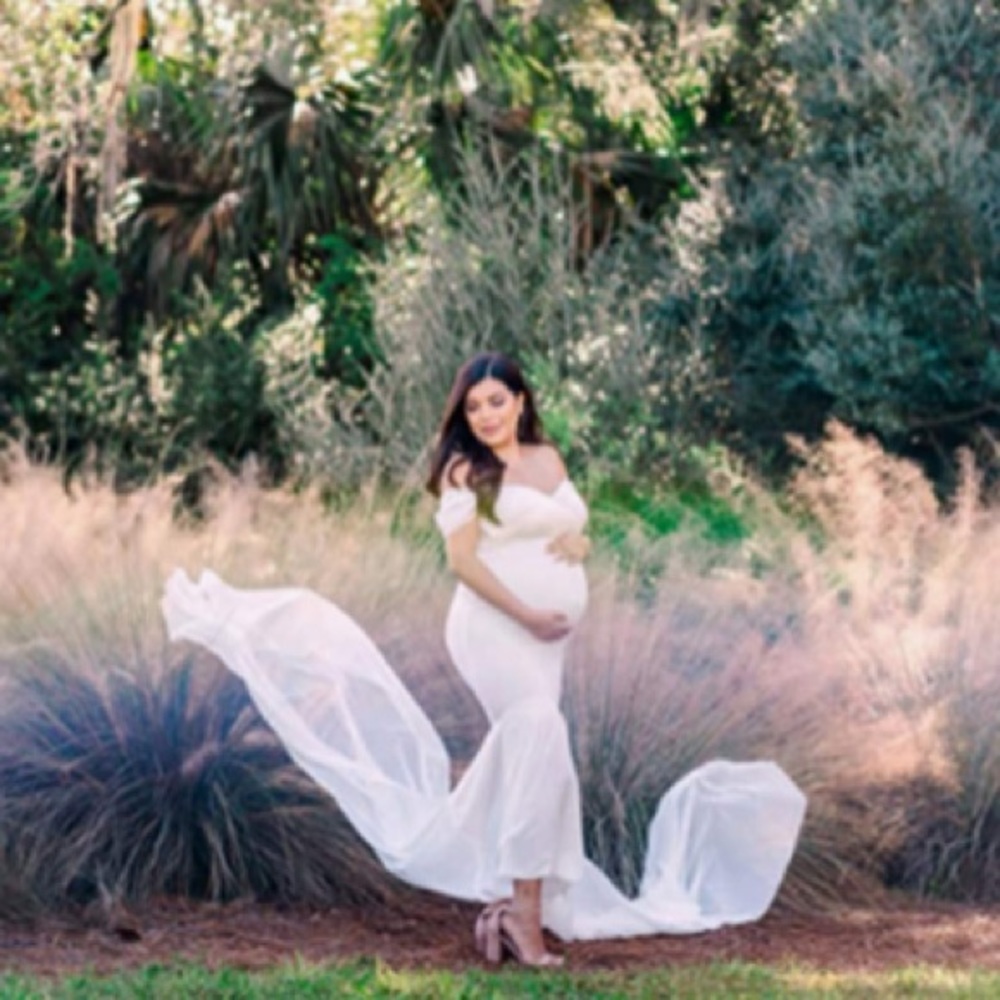 White Maternity Dress